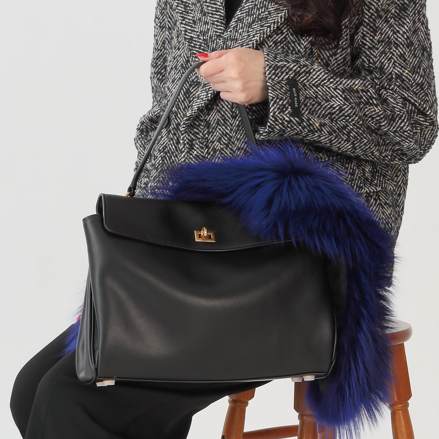 B-08 RWG ブラック(金具ゴールド) ワイド