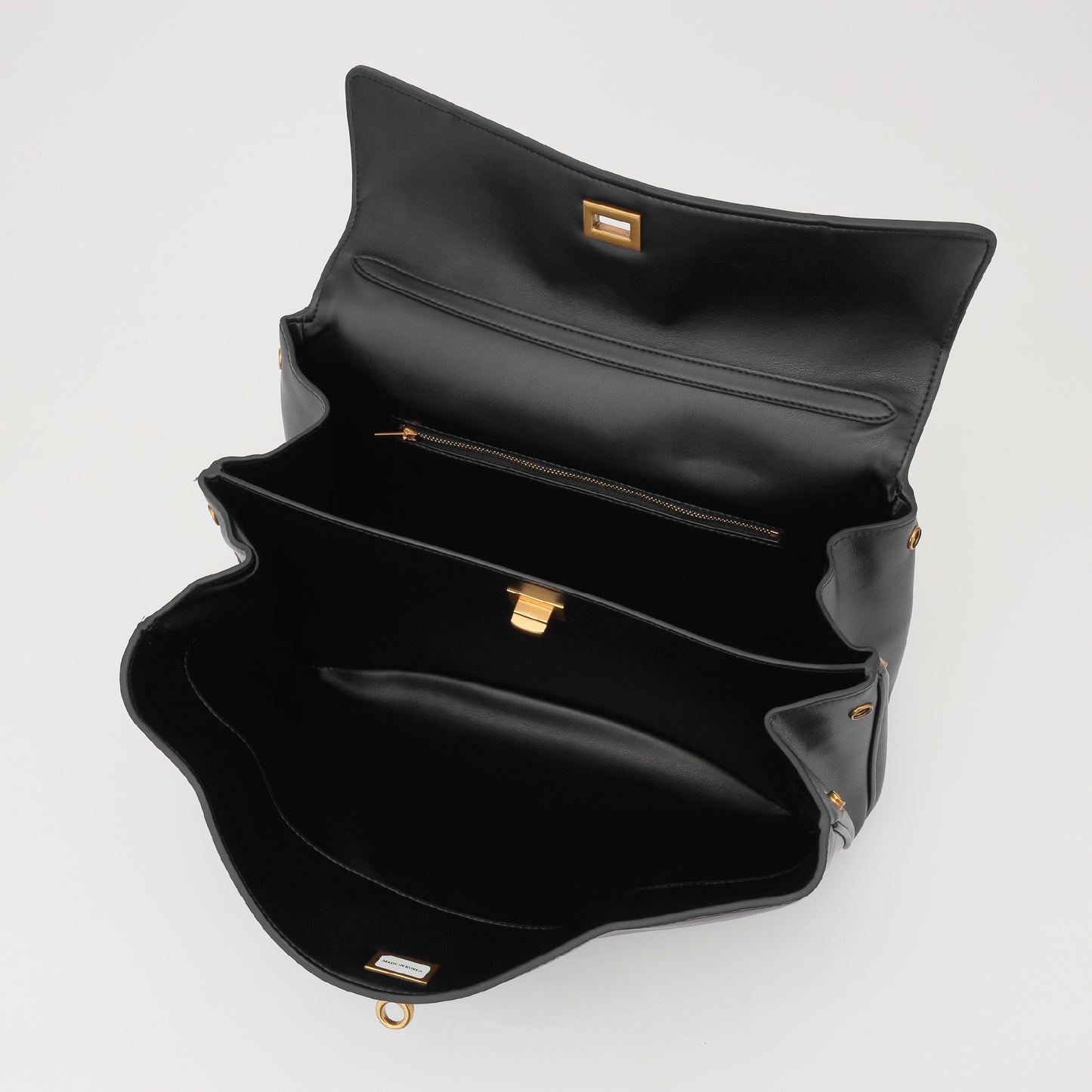 B-08　RWG　ブラック（金具ゴールド）　ワイド