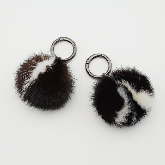 CH-01　ミンクボンボン　ブラウンミックス