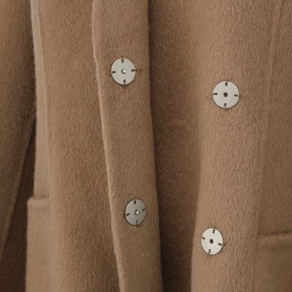 J-06　ジャケット　キャメル　ノーカラー