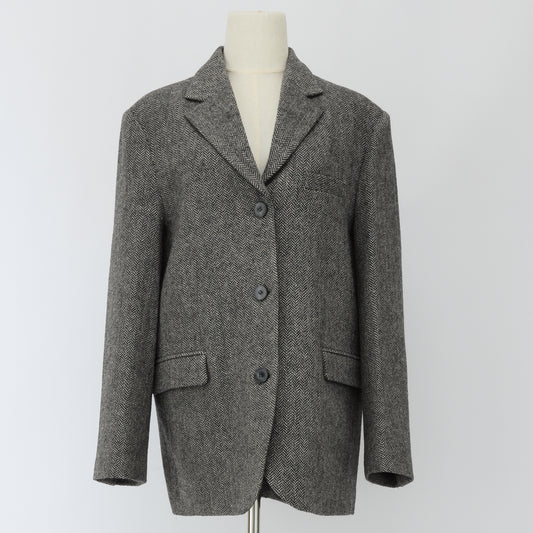 J-01　ジャケット ブラック チドリシングル