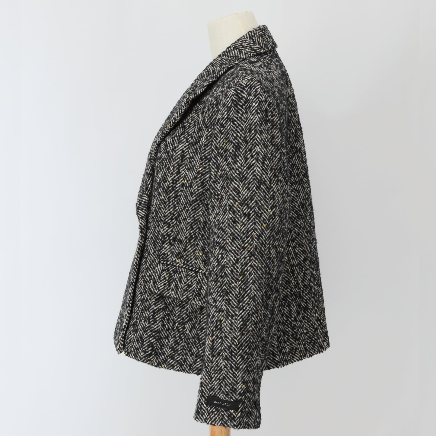 J-02　ジャケット　ブラック　ツイード ダブル