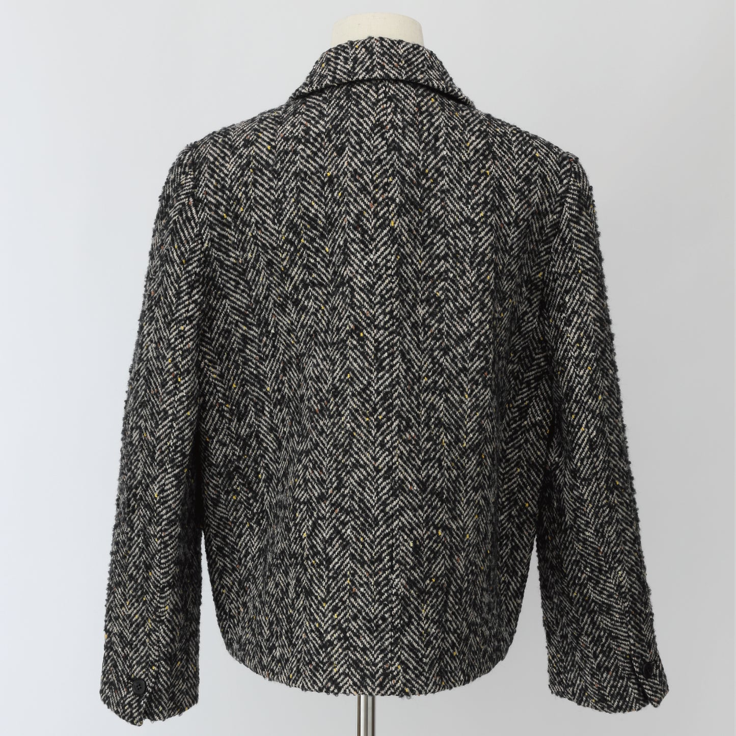 J-02　ジャケット　ブラック　ツイード ダブル