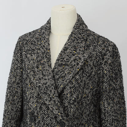 J-02　ジャケット　ブラック　ツイード ダブル