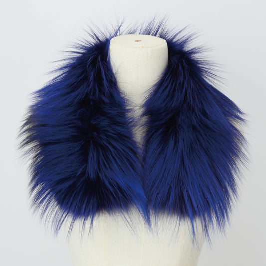 S-01　ファースカーフ　ブルーミックス