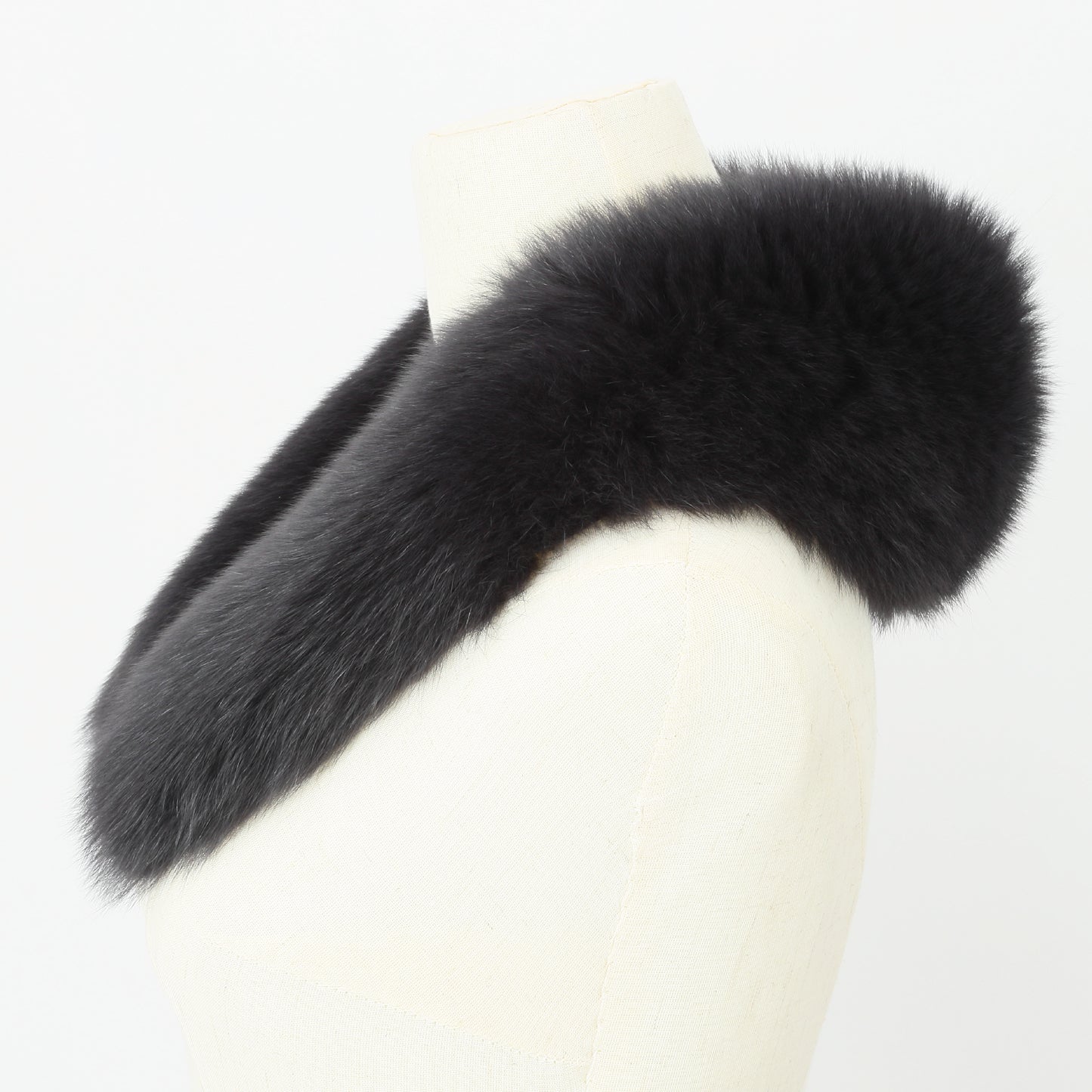 S-02　ファースカーフ　ネイビーブラック