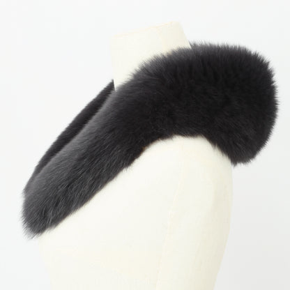 S-02　ファースカーフ　ネイビーブラック