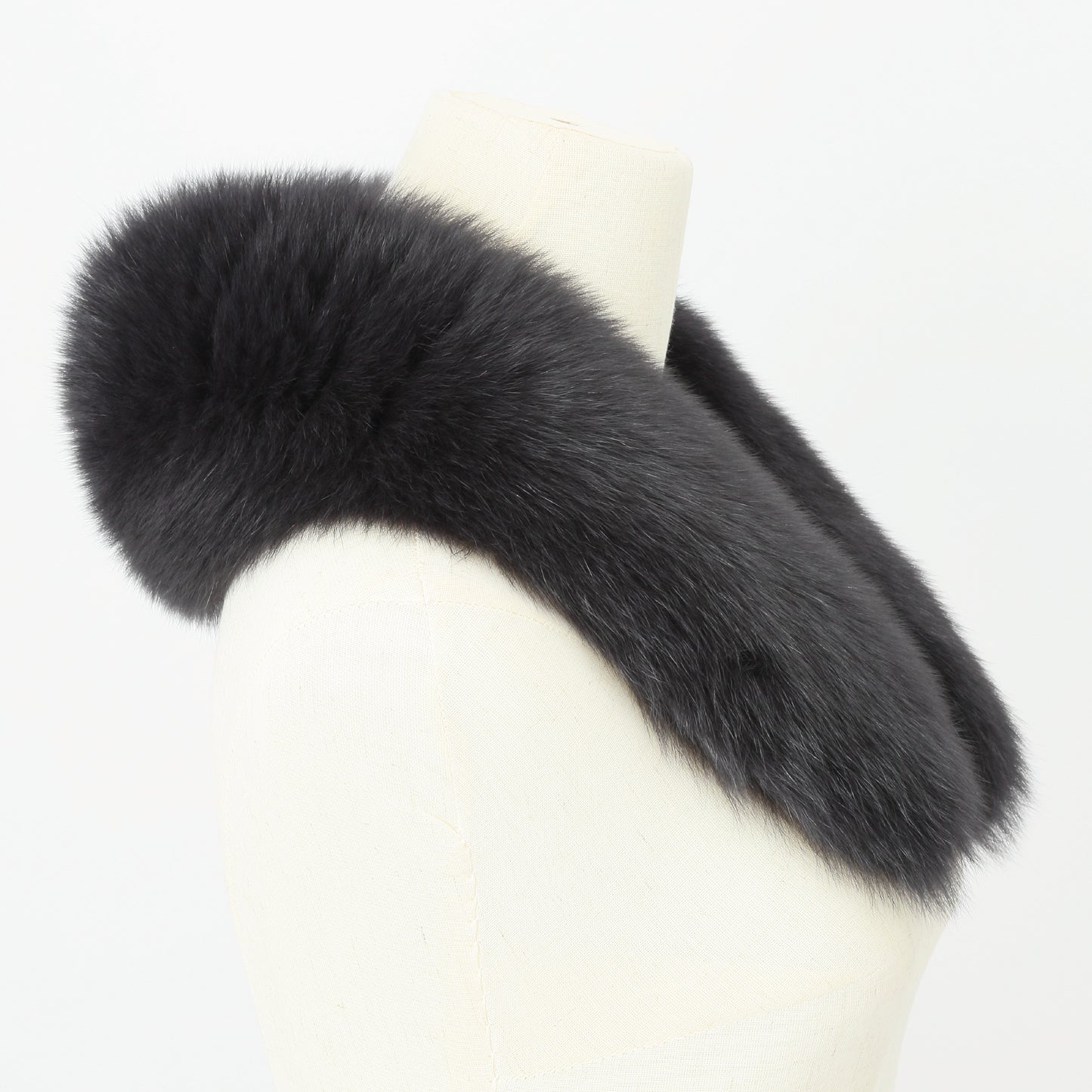 S-02　ファースカーフ　ネイビーブラック