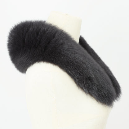 S-02　ファースカーフ　ネイビーブラック