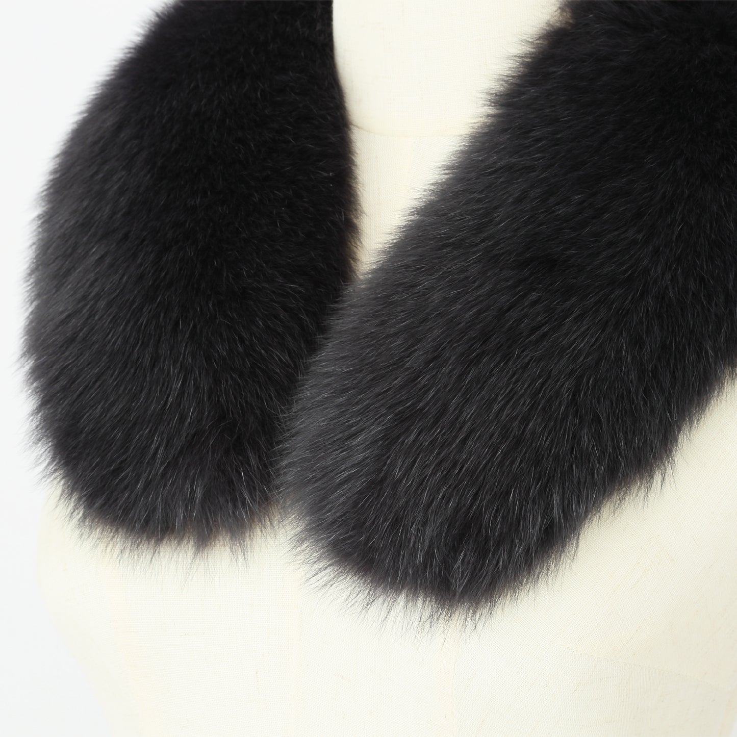 S-02　ファースカーフ　ネイビーブラック