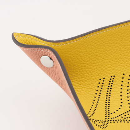 T-03　アクセサリートレイ（馬柄）　パンチング　ゴールド　中皿